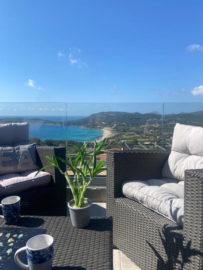 Haut De Villa - Vue Mer Avec Coucher De Soleil 卡尔热斯 外观 照片